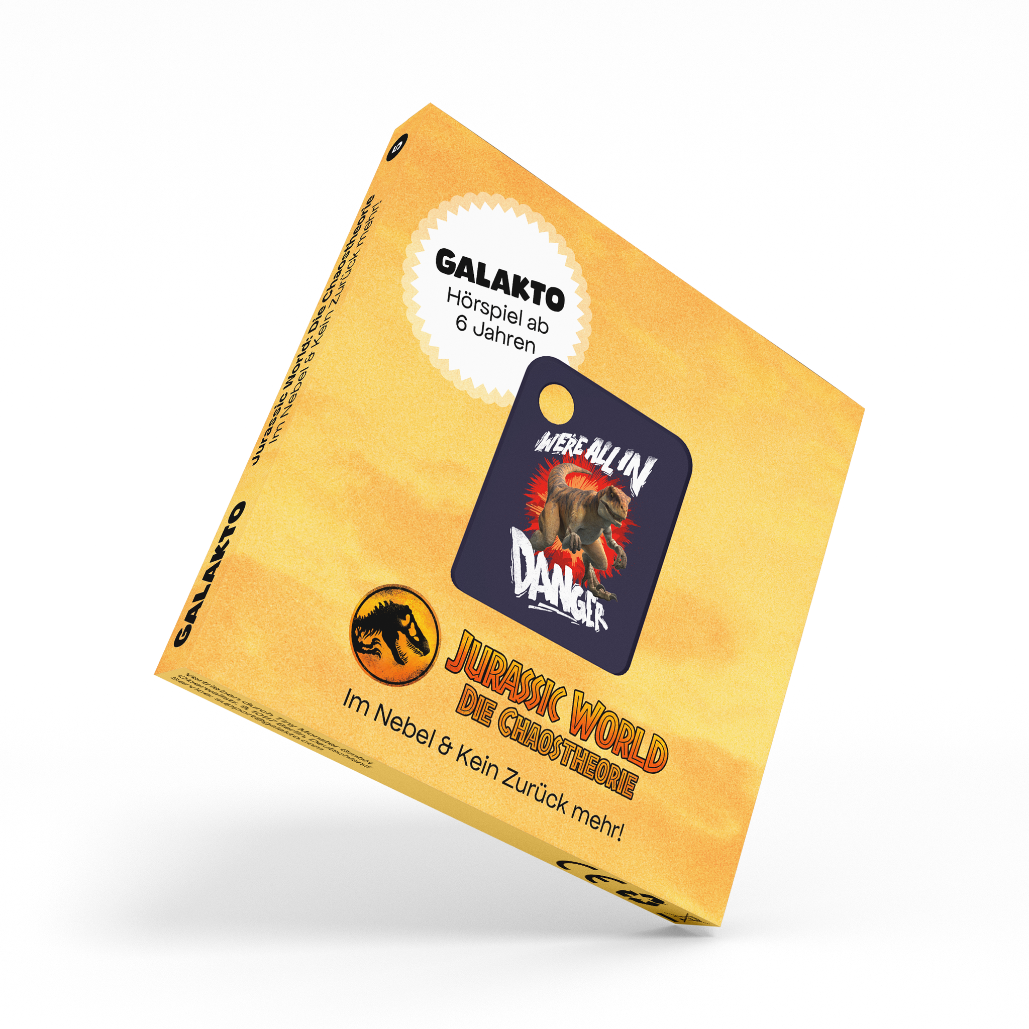 Galakto Token Audio Jurassic World – Nella Nebbia/niente Più Indietro! Gioco Di Ascolto Magnetico Per Bambini Da 6 Anni In Su, Durata 42 Minuti, Senza Internet